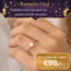 Elegante 18 Karaat Gouden Solitaire Ring met Fonkelende Steen