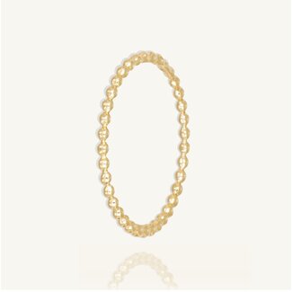 Gouden Bolletjes Ring