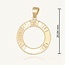 18 Karaat Gouden Ronde Hanger Open Cirkel