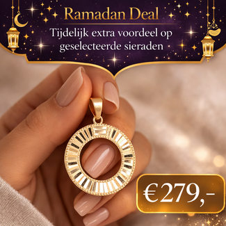 18 Karaat Gouden Hanger Rond Open Design