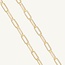 18 Karaat Gouden Paperclip Schakel Ketting
