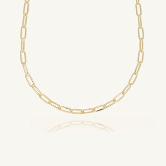 Gouden Paperclip Ketting