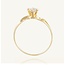 Elegante 18 Karaat Gouden Solitaire Ring met Zirkonia Steen