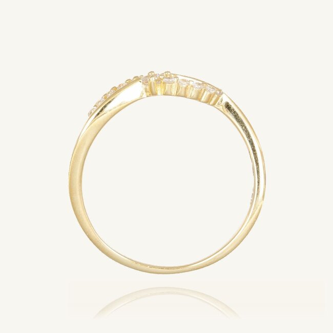 Elegante 18 Karaat Gouden Dames Ring
