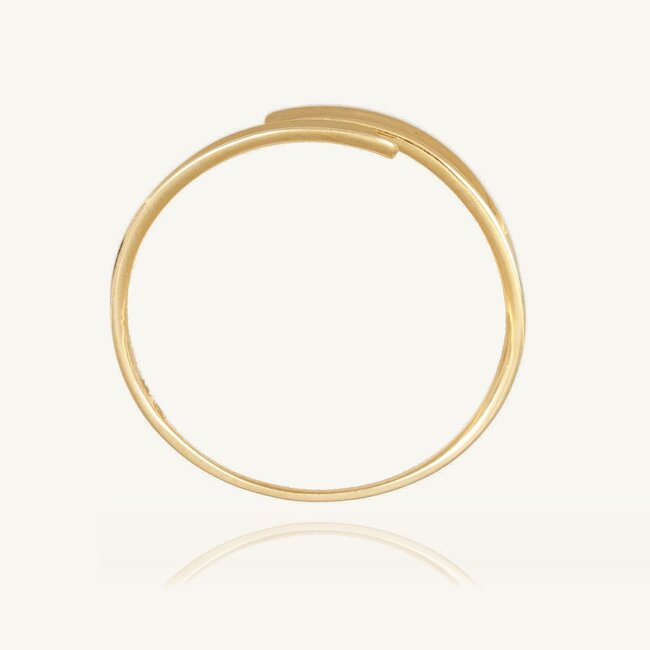 Elegante 18 Karaat Gouden Open Dames Ring