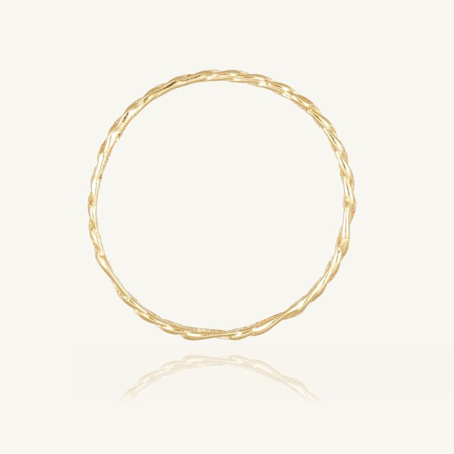 18 Karaat Gouden Schakel Ring