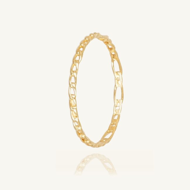 18 Karaat Gouden Schakel Ring