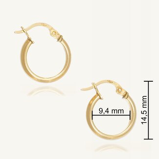 18 Karaat Gouden Creolen Oorbellen