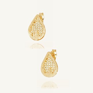 18 Karaat Gouden Oorbellen Druppelvorm