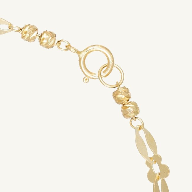 Elegante 18 Karaat Gouden Armband met Luxe Design