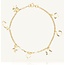 Elegante 18 Karaat Gouden Bedel Armband met Symbolen