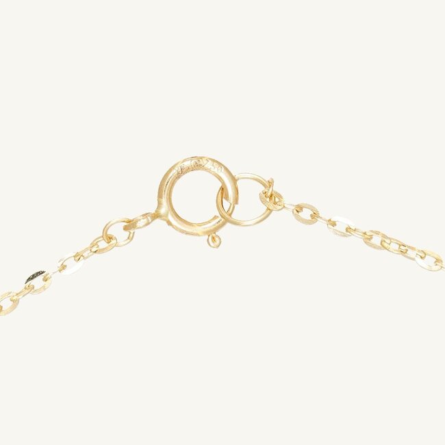 Elegante 18 Karaat Gouden Armband met Bladeren Design