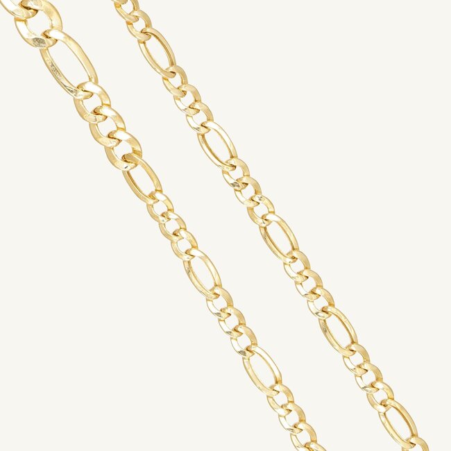 Elegante 18 Karaat Gouden Schakelketting Design