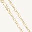 Elegante 18 Karaat Gouden Schakelketting Design