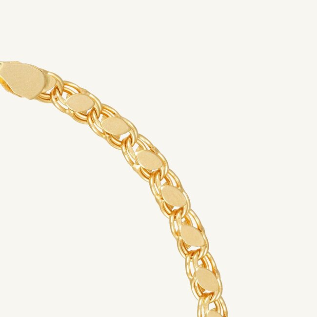 18 Karaat Gouden Schakel Armband Dames
