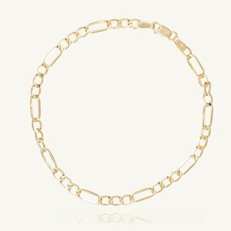 18 Karaat Gouden Figaro Armband