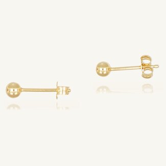 Gouden Bol Oorbellen