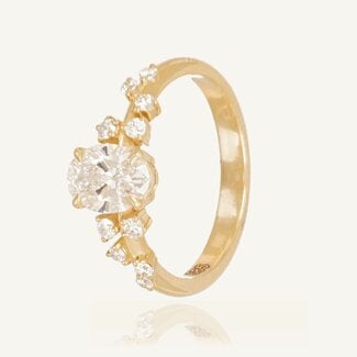 Gouden ring met lab diamant 1.02 ct klassiek
