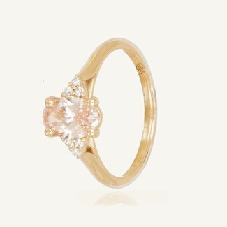 Diamanten ring 1.09 ct ovaal