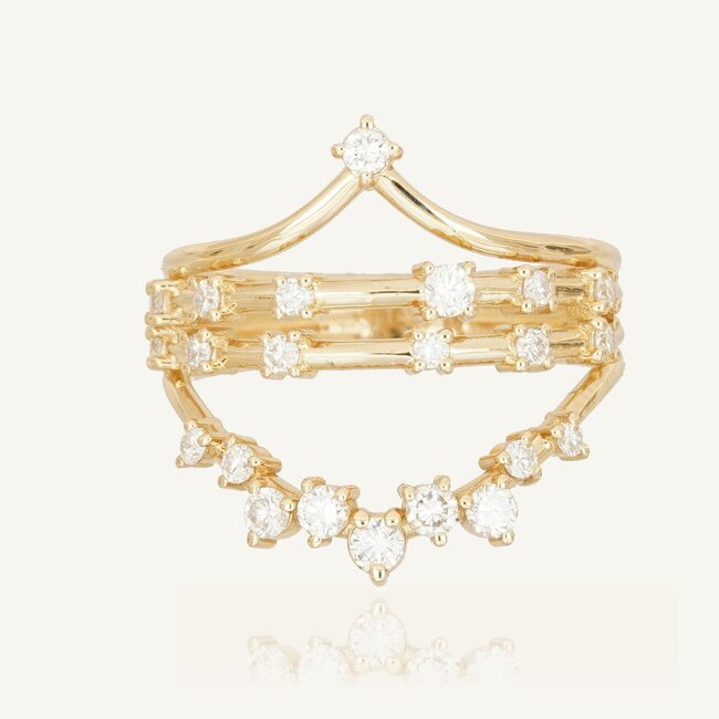 Elegante diamanten ring 0.53 karaat