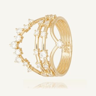 Diamanten ring 0.53 ct multi band