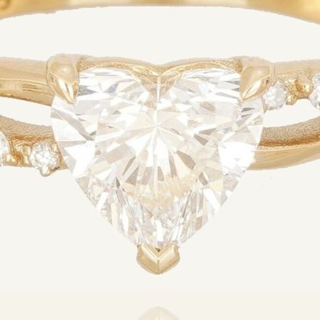 Romantische diamanten ring met 1.05 karaat