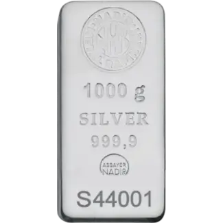 Nadir  1 Kg fijn zilver Nadir