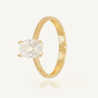 Klassieke Ovalen Solitaire Ring