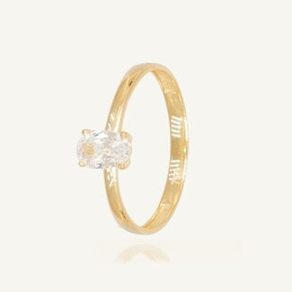 Fijne Ovalen Solitaire Ring