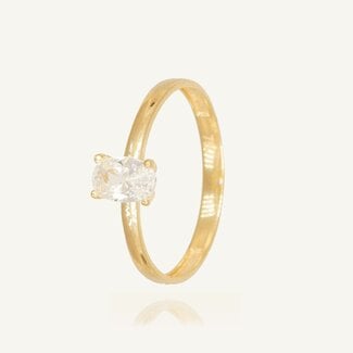Ovalen Solitaire Ring
