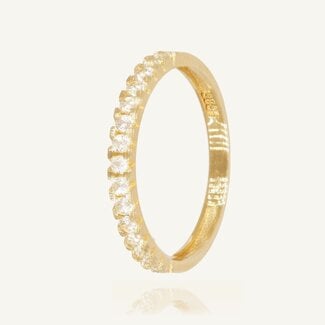 Elegante rijring met zirkonia