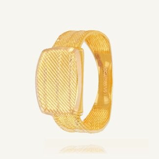 Brede gouden zegelring