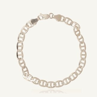 Zilveren Mariner Schakelarmband
