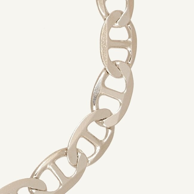 Elegante Zilveren Mariner Schakelarmband