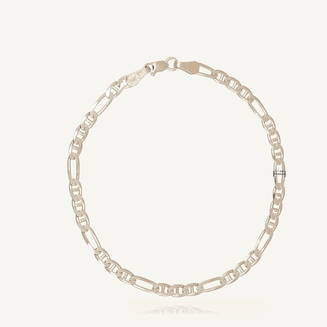 Elegante Zilveren Figaro Armband 3.1 mm
