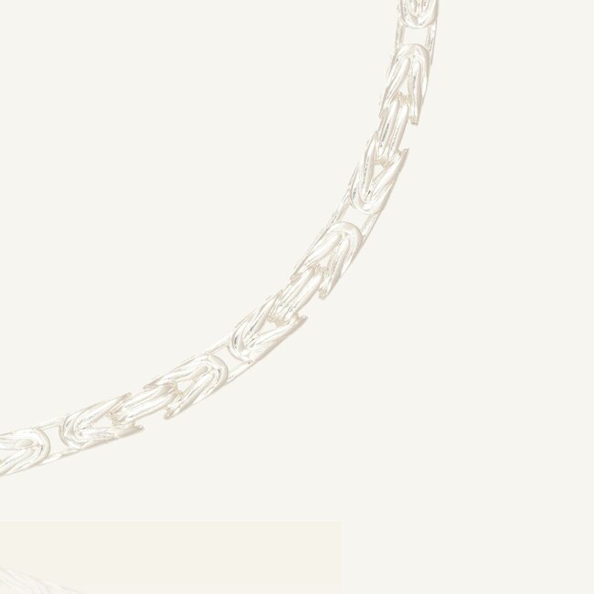 Zilveren Byzantijnse Schakelarmband ca. 2.2 mm
