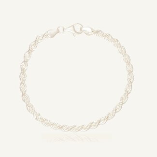 Zilveren Rope Armband
