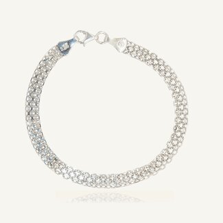 Zilveren Meerlaagse Armband