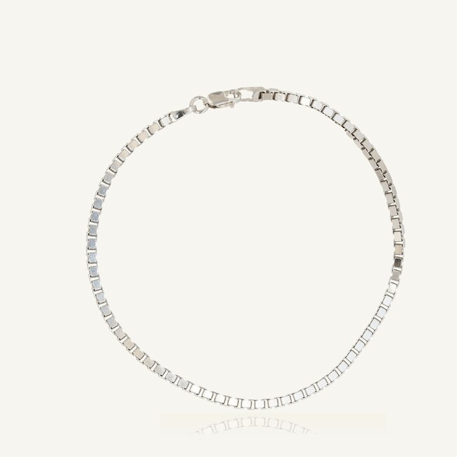 925 Zilveren Venetian Schakelarmband 20.5 cm