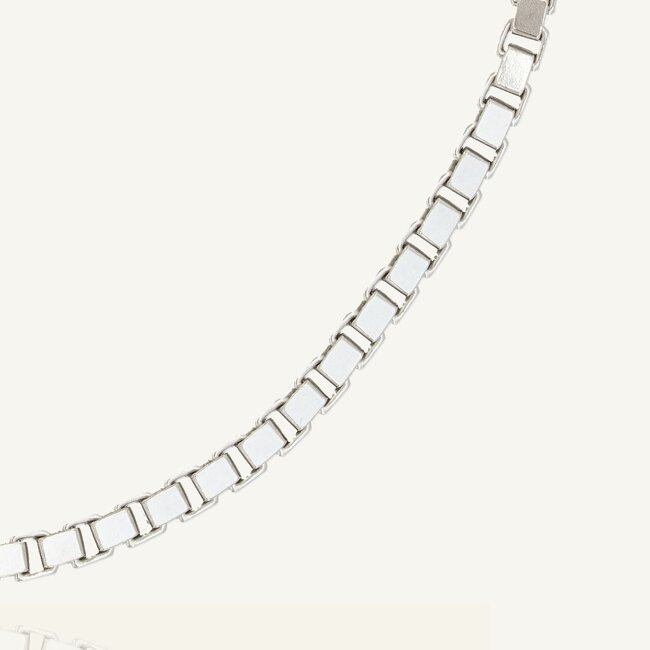 925 Zilveren Venetian Schakelarmband 20.5 cm