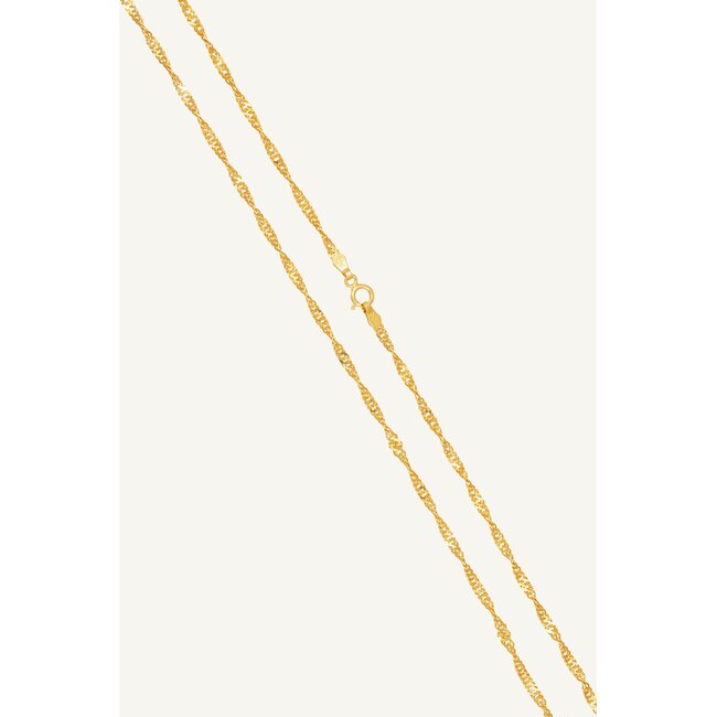 22 Karaat Roodgouden Singapur Ketting