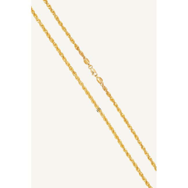22 Karaat Roodgouden Rope Ketting