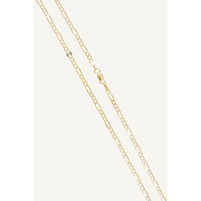 14 Karaat Geelgouden Figaro Ketting