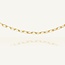 Geelgouden Paperclip Ketting