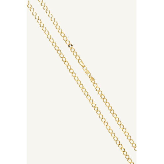 14k geelgouden jasseron ketting 60 cm