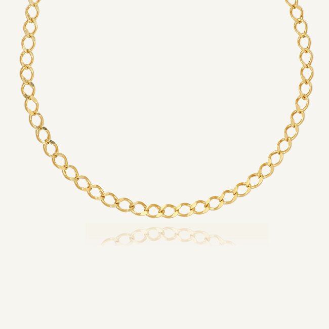 14k geelgouden jasseron ketting 60 cm