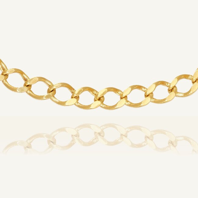 14k geelgouden jasseron ketting 60 cm