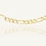 Geelgouden Figaro Ketting 49 cm, 6,5 mm