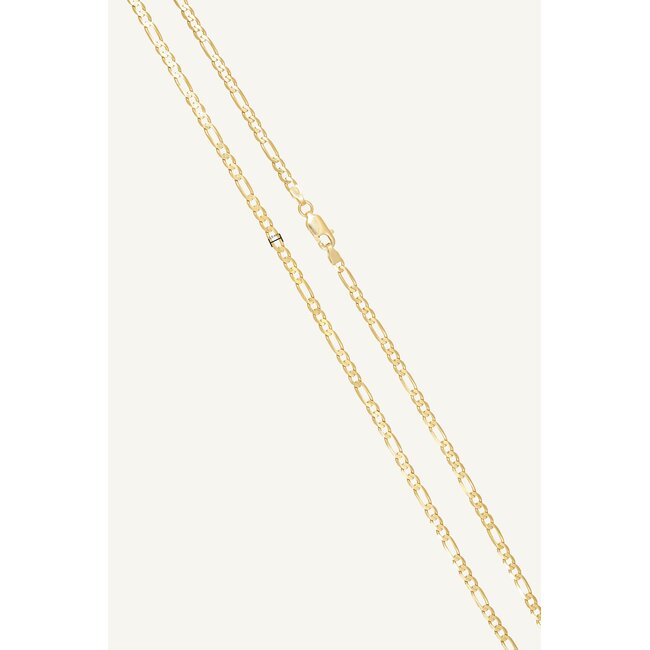 14k geelgouden figaro ketting 49 cm