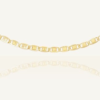 Geelgouden Schakel Ketting